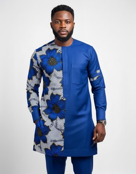 Kaftan, Ankara men's statement tunic, bold cultural allure.