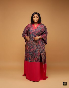 Grand boubou maxi Adire