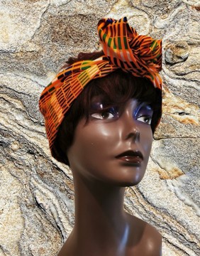 WAX TURBAN WITH FRAME