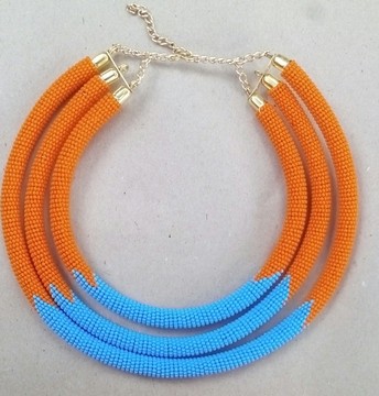 3 in 1 necklace/Zulu necklaces/ maasai necklace/ African chain