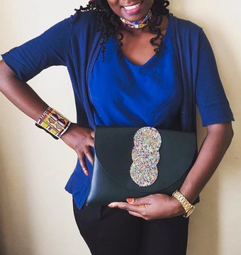 Pochette en cuir / pochette en perles / sac à dîner / pochette / pochette / cadeau pour elle / cadeau pour maman