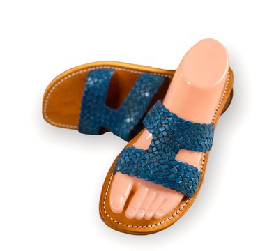 Sandale en cuir véritable haute qualité fait main mode femme