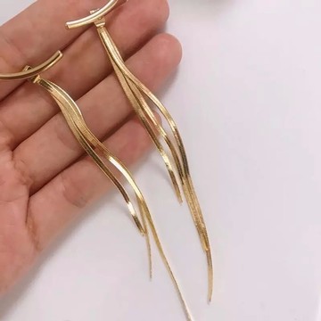 Earrings / African gold earing "freedom"