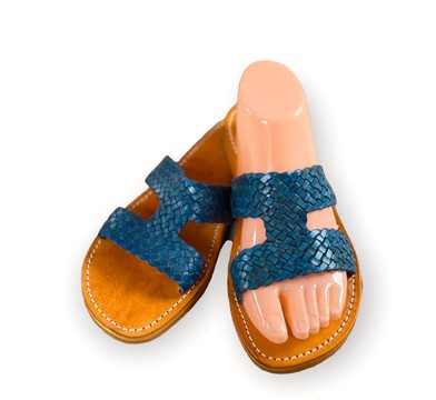 Sandale en cuir véritable haute qualité fait main mode femme