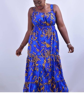 Ttee robe longue africaine Maxi, robe libre africaine