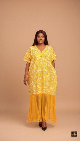 Yellow Maxi Kaftan