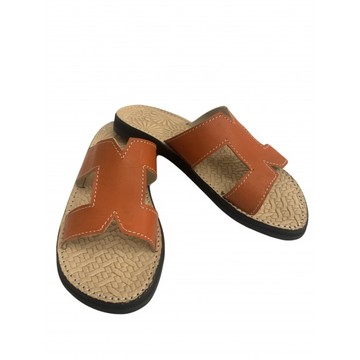 Sandale en cuir véritable pour femme