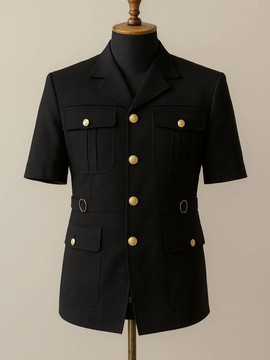 Men's safari suit Black.