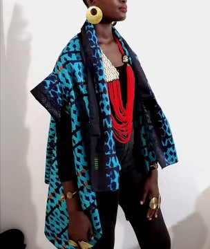 Afro kimono cotton wax