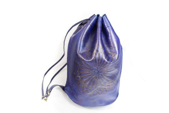 Very good quality handmade original real leather backpack