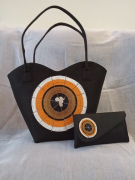 African Women beaded shoulder bags