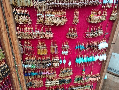 15 pairs earrings made from brass, medium size earrings,  gift for her earrings