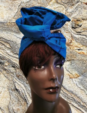 BANDEAUX ET SERRE- TETES / TURBAN EN WAX AVEC ARMATURE