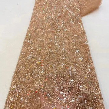 Beaded luxury lace (5 yards)