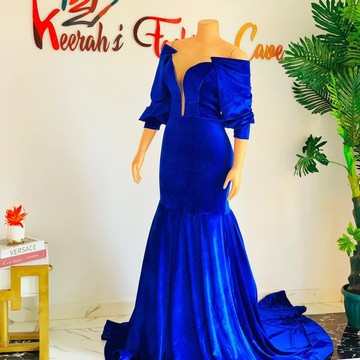 Robe Blue Velvet, robe de soirée longue, robes de mariée, robes de bal
