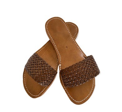 Sandale en cuir véritable haute qualité fait main mode femme