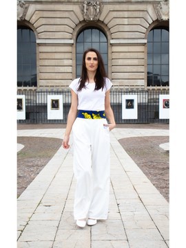Pants "Palazzo" wedding flower Waxkundadesign