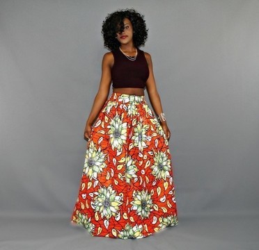 ROLA FULL GATHERED ANKARA MAXI SKIRT