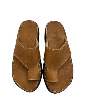 Sandale en vrai cuir Marron mode homme de très haute qualité