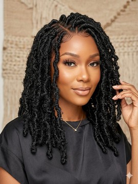 Black Butterfly locks, Distressed Locs ,Faux Locs