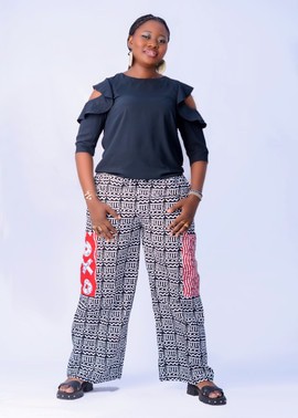 Ankara Wide Leg Pants|Palazzo Pant for Women|Elastic Waist Pants| Summer Pants |African Print Pants