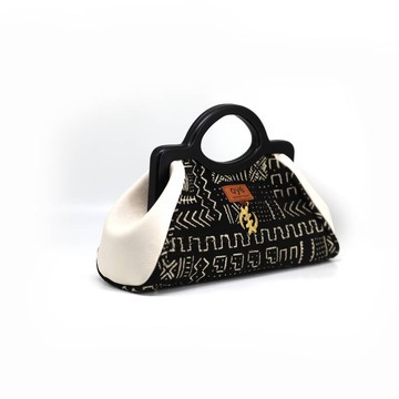 Koryoo (White) Mudcloth Purse