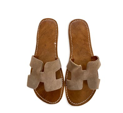 Sandale en cuir véritable haute qualité fait main mode femme