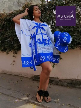 Mini robe / robe d'été/ robe courte/ robe de plage/collection LAMBAOINE/ Madagascar