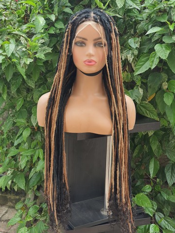 Single End synthetic dreadlocks, ombre lisa bonnet locs, back combed locs 30nches