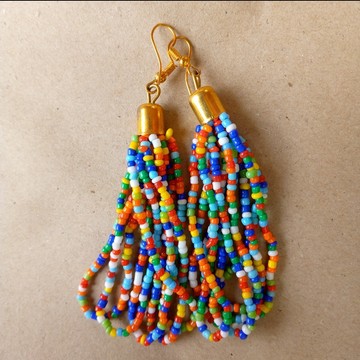 Boucles d'oreilles africaines / boucles d'oreilles maasaï / bijoux femmes / boucles d'oreilles faites à la main