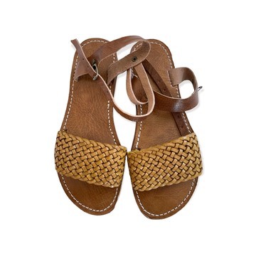 Sandale en cuir véritable haute qualité fait main mode femme