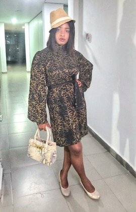 Muna Elegant Woman Mid-Length Dress For Special occasions/Beautiful Days/Plus Size