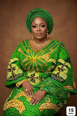 Robe longue élégante en wax avec cape en dentelle noire | Robe longue à imprimé africain