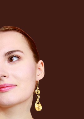 Boucles d'oreilles bronze " Khadija"