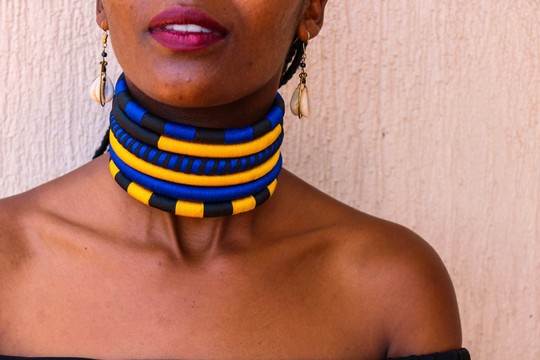 African Choker necklace, Boho choker, Gift for her, Moms gift,
