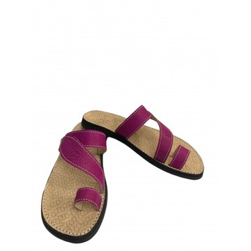 Sandale en cuir véritable pour femme