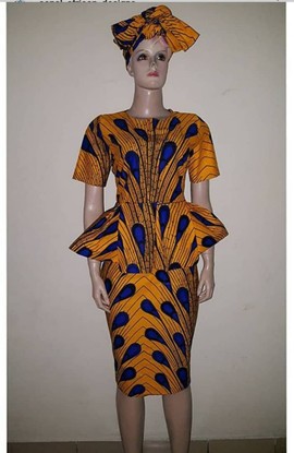 Ensemble de deux pièces africaines, ensemble de jupe imprimée africaine, haut africain et ensemble de jupe