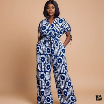 Adire Wide-Leg Jumpsuit