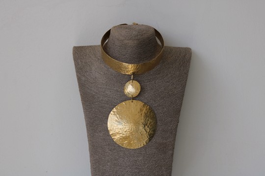 African Brass necklace, Christmas gift for her, Tribal necklace, Moms gift, One size fits all