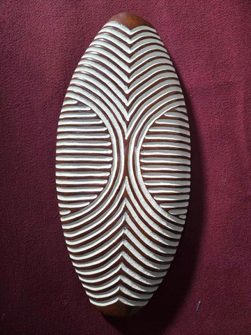 Bouclier Africain Authentique Oval by Fekima