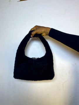 Stylish and Soft Grey Faux Fur Handbag for Trendy Outfits