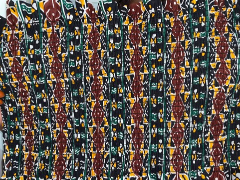 TISSU WAX PLISSE  ARTISANALEMENT   OLANIO