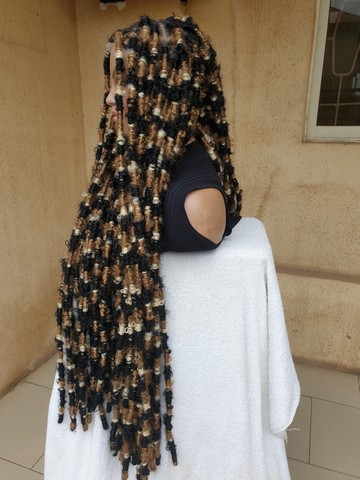 30 inches ombre butterfly distressed locs ,full wig, wig for black women