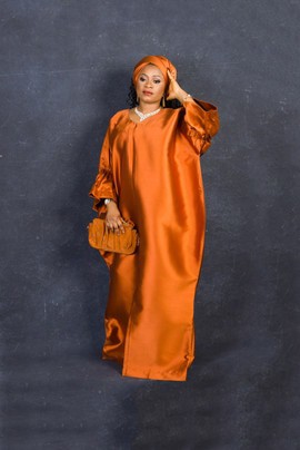 Ase Bubu Dress - Burnt Orange