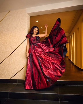 African Damask/Brocade Boubou Dress | Luxury Nigerian Bubu Gown | Elegant Kaftan