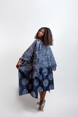 Boubou short| Rich Aunty Tye and dye| African style Gown|Gifts For Her