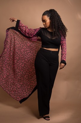 Fluid muslin kimono “Ralia”