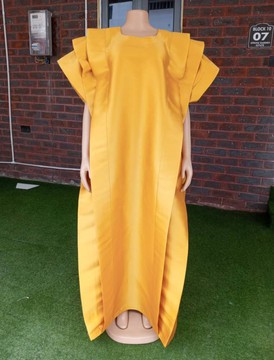 Women Kaftan Dresses, Simple Classy Outfit, Rich Aunty Bubu, Mikado Silk bubu