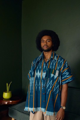 Turquoise Cascades Baule Shirt Dress - Short (Pre-Order)
