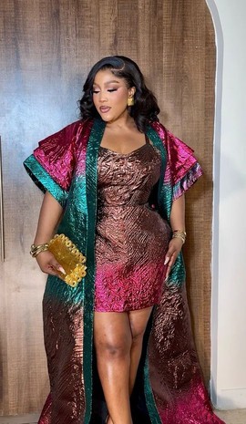 African Kami’s kimono and short dress